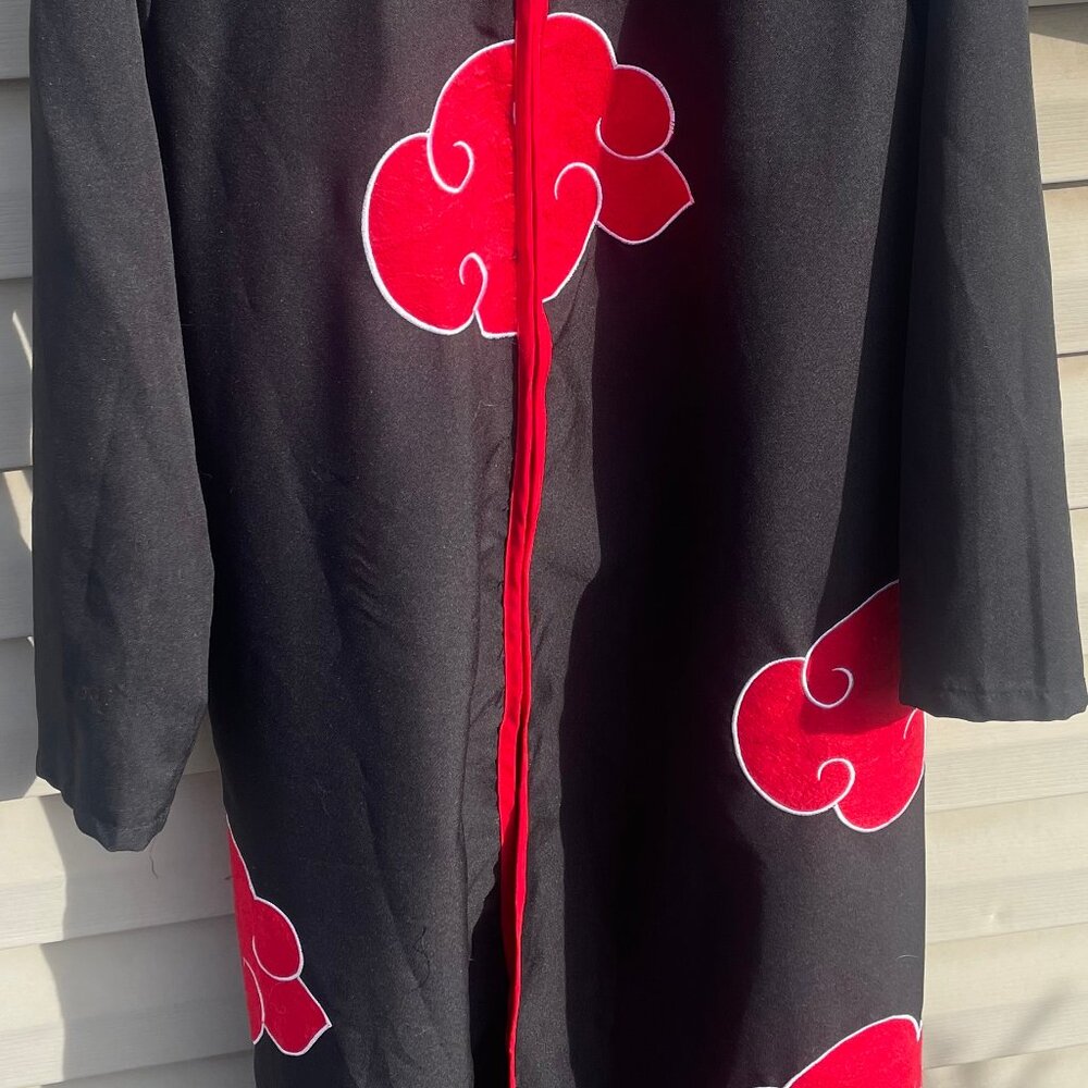 Men's Size Small Black & Red Akatsuki Naruto Cloak - Picture 2 of 5